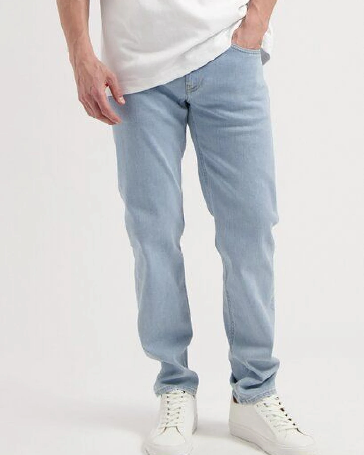MUD Jeans Herren Jeans Tapered "Dunn - Light Stone" – Ansicht 4