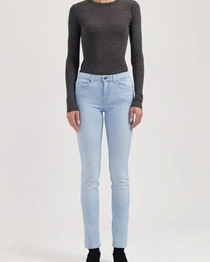 MUD Jeans Damen Jeans Slim Fit "Faye - Sunny Stone"