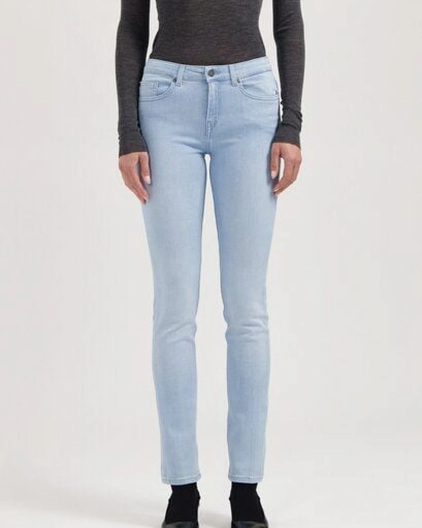 MUD Jeans Damen Jeans Slim Fit "Faye - Sunny Stone" – Ansicht 4