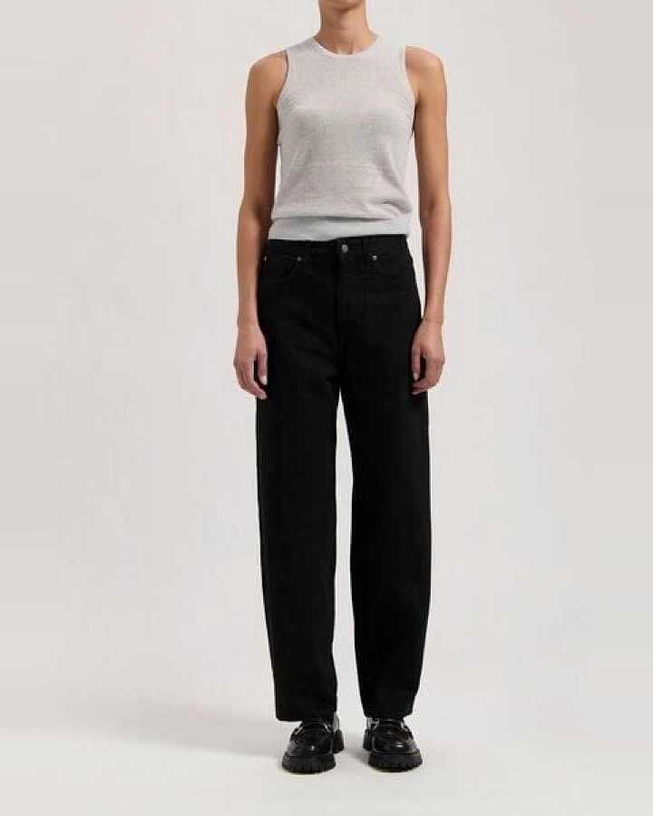 MUD Jeans Damen Jeans Barrel Fit "Brooke - Nero Nero"