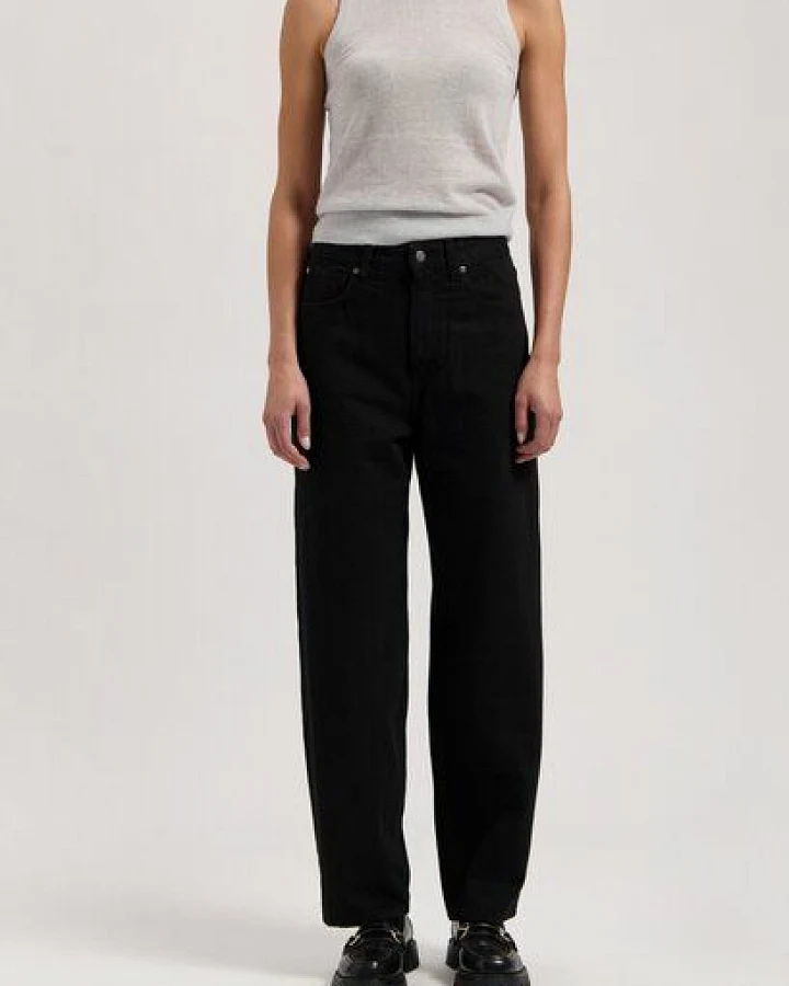 MUD Jeans Damen Jeans Barrel Fit "Brooke - Nero Nero"