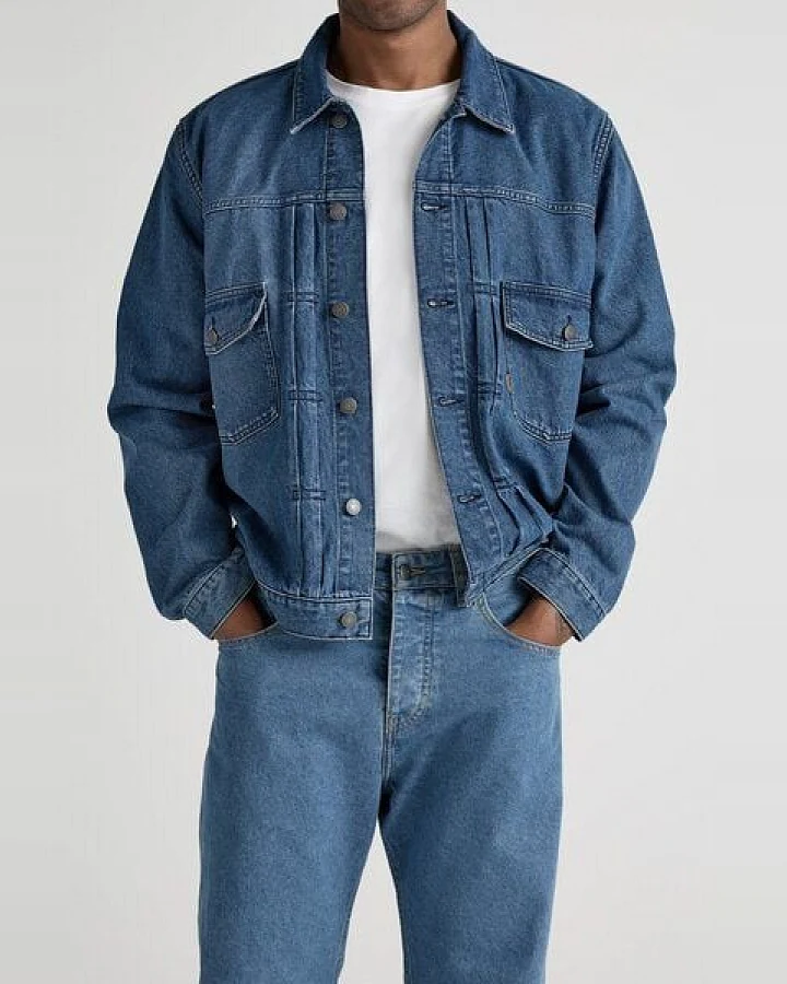 MUD Jeans Herren Jacke "Benny - Medium Stone"