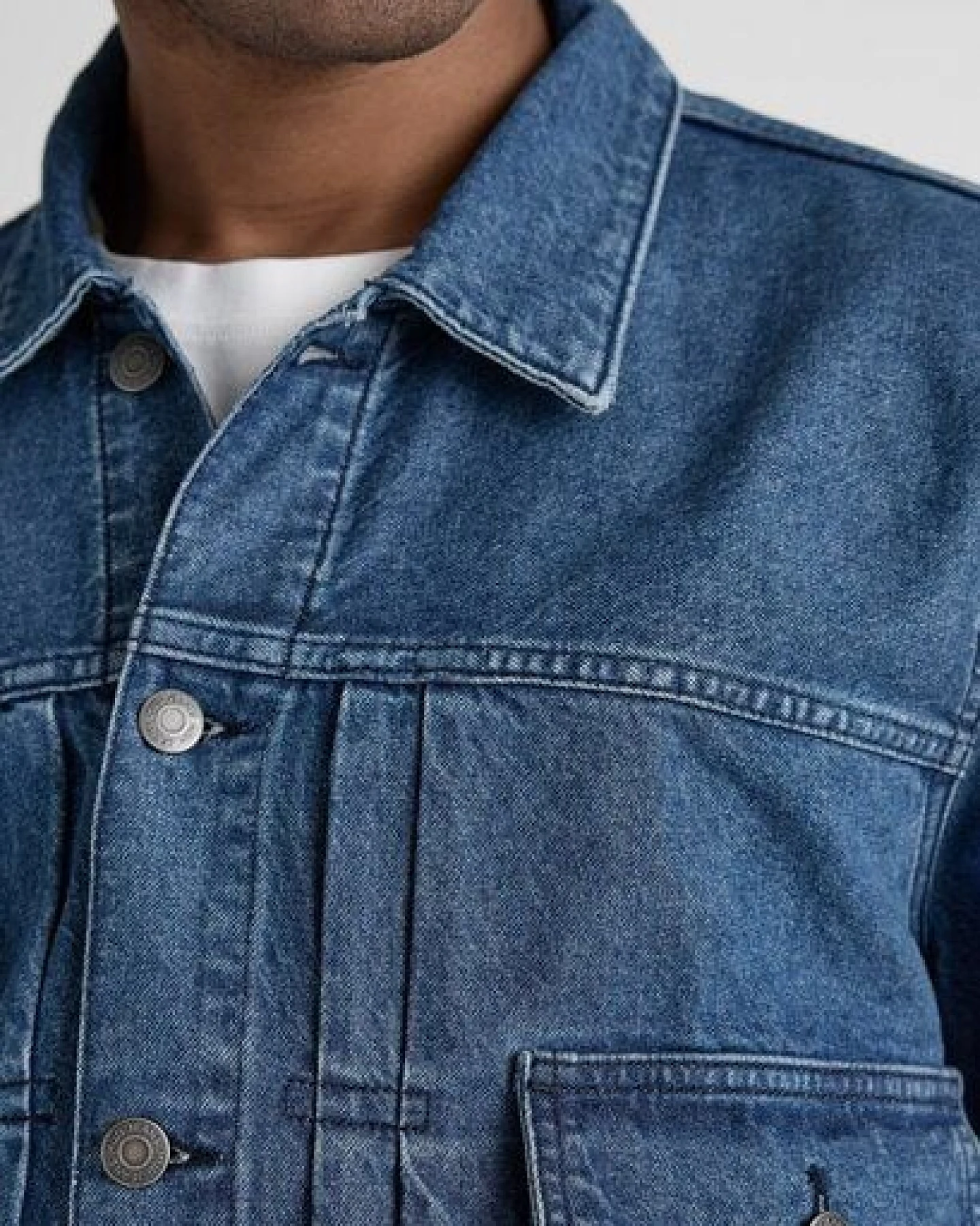 MUD Jeans Herren Jacke "Benny - Medium Stone" – Ansicht 3