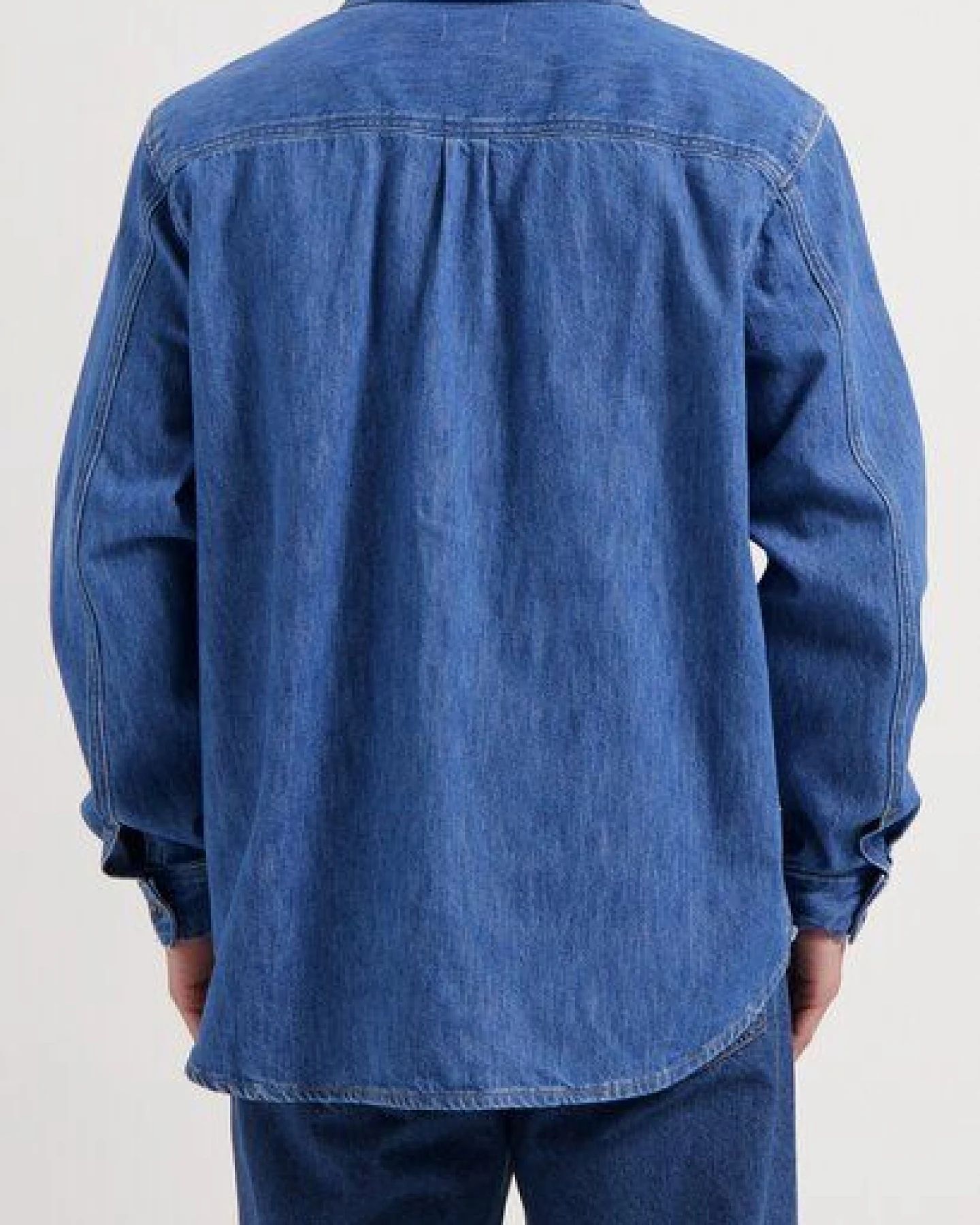 MUD Jeans Herren Hemd "Chris - Medium Stone" – Ansicht 3