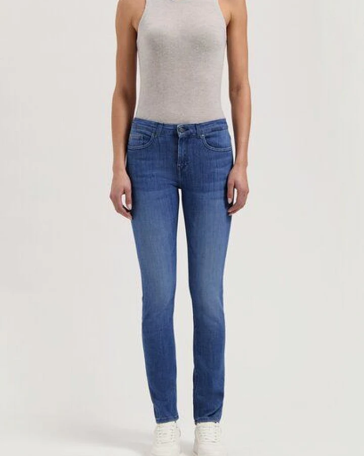 MUD Jeans Damen Jeans Slim Fit "Faye - Authentic Indigo"