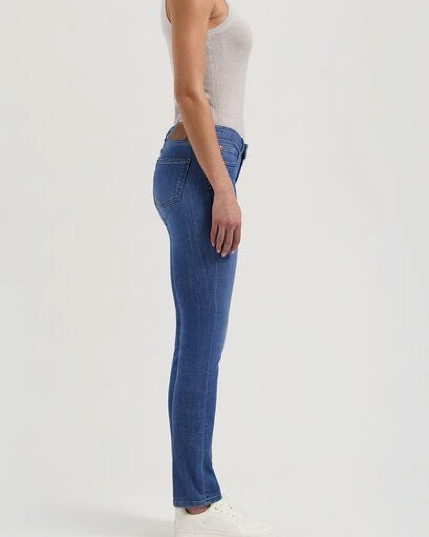 MUD Jeans Damen Jeans Slim Fit "Faye - Authentic Indigo" – Ansicht 2