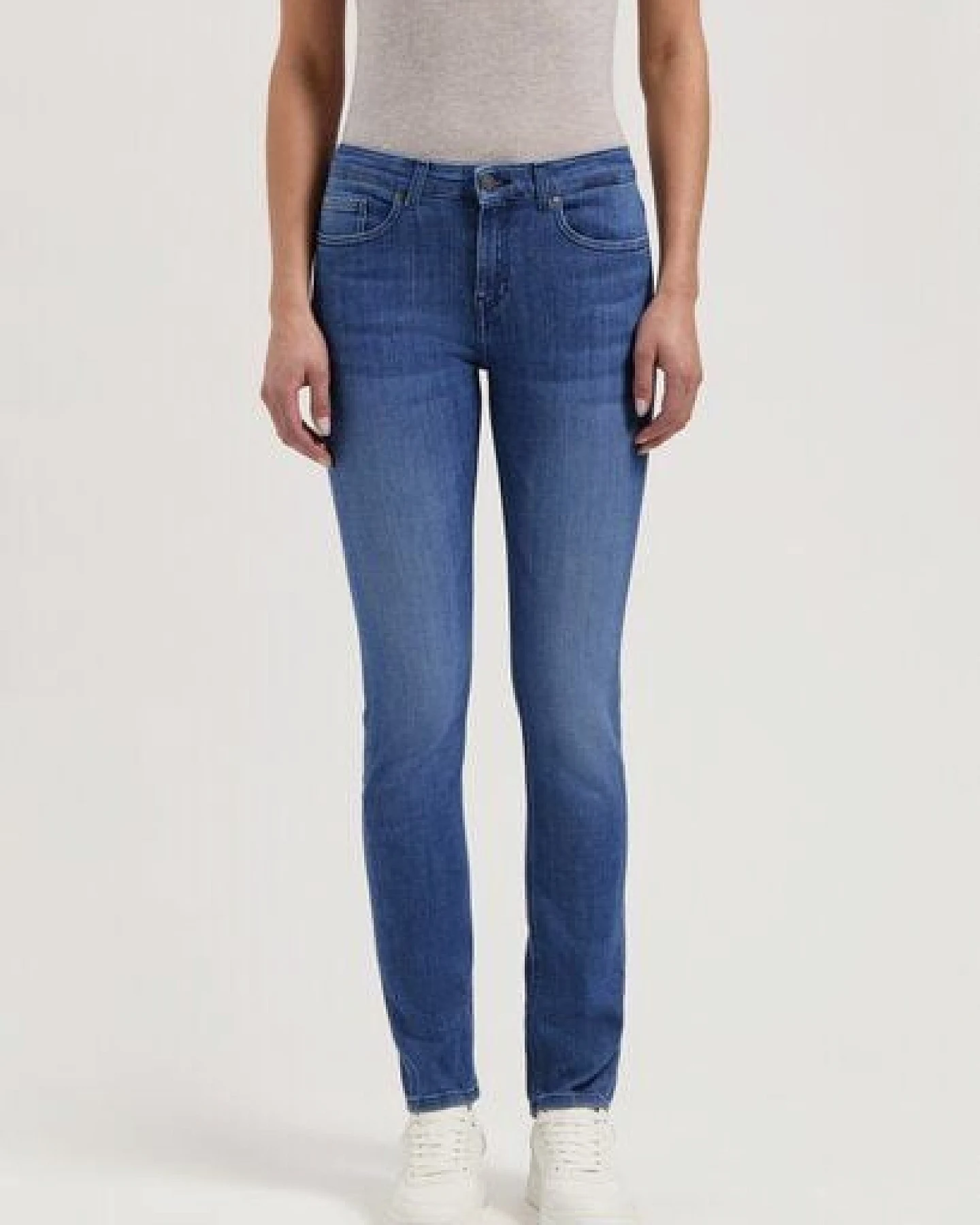 MUD Jeans Damen Jeans Slim Fit "Faye - Authentic Indigo" – Ansicht 4