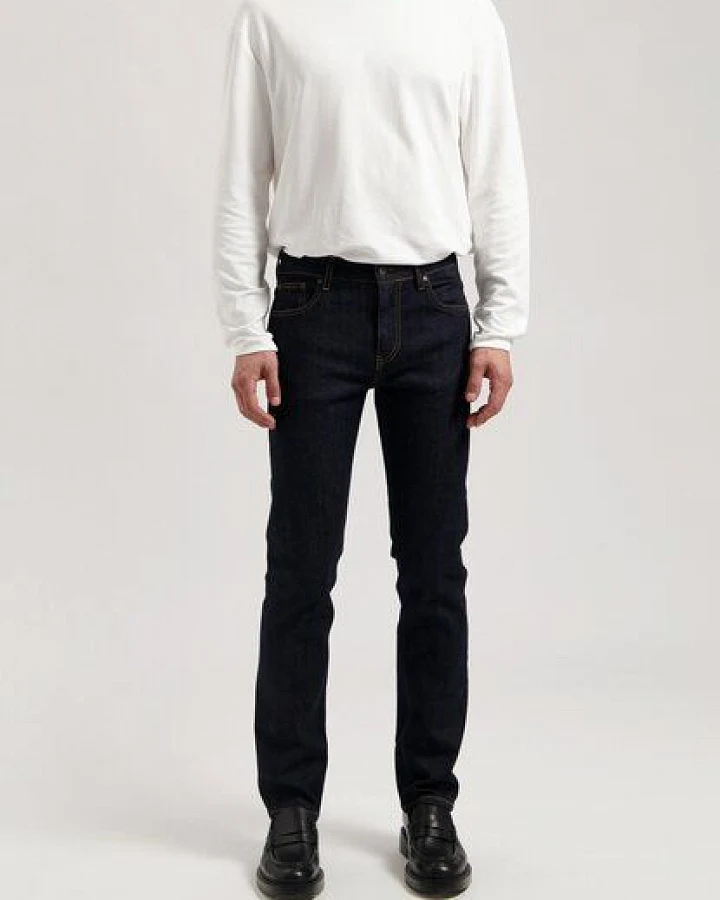 MUD Jeans Herren Jeans Straight Leg "Bryce - Strong Blue"