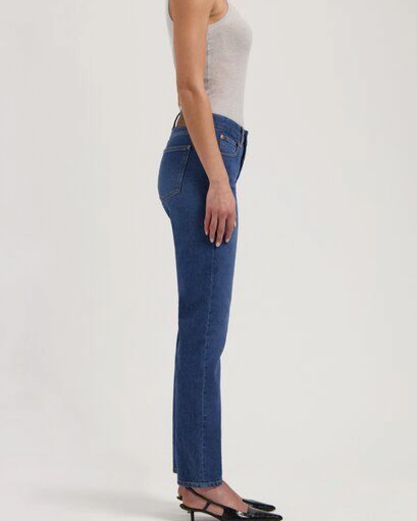 MUD Jeans Damen Jeans Straight Leg "Go - Used Stone" – Ansicht 2