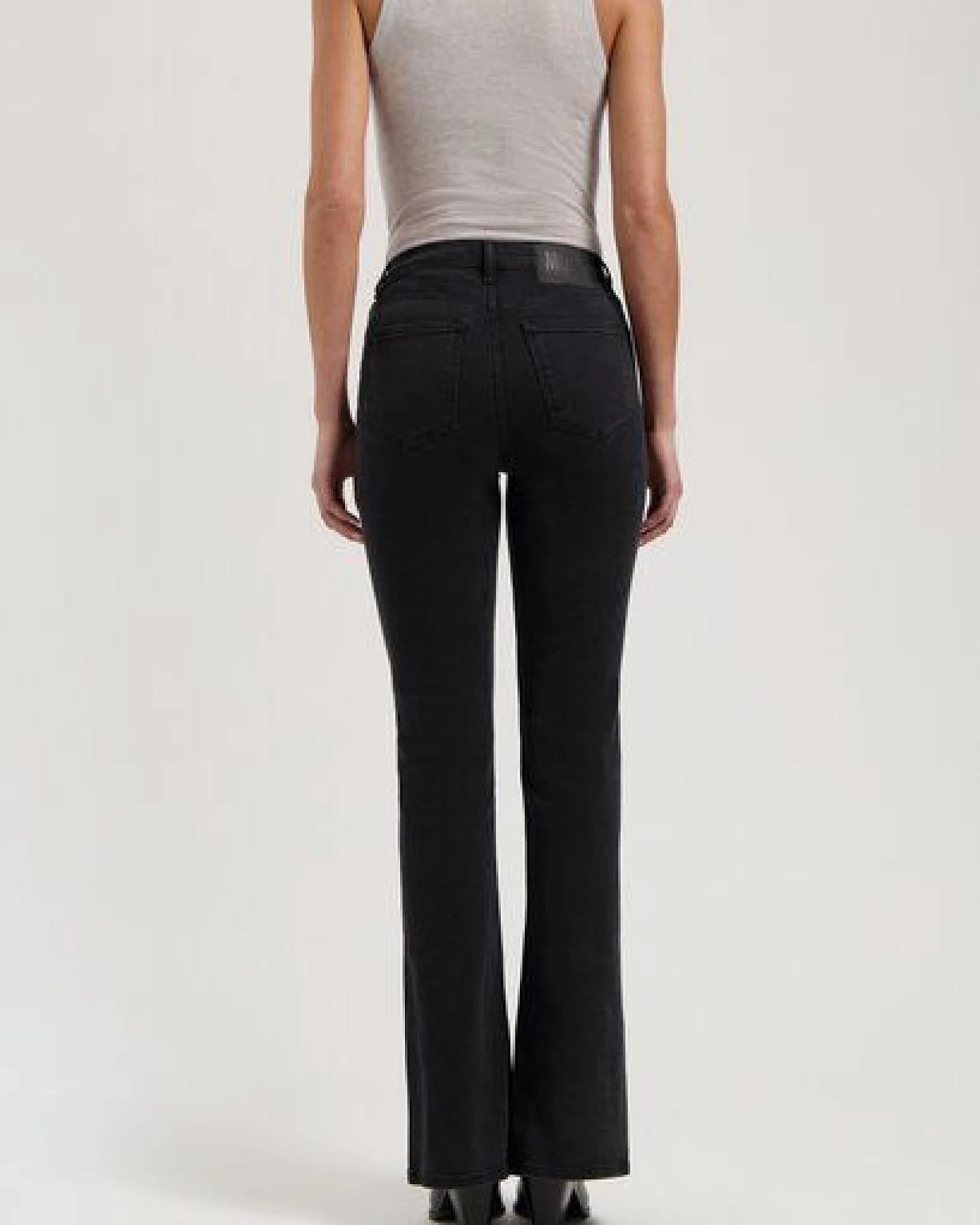 MUD Jeans Damen Jeans Flared "Isy - Stone Black" – Ansicht 3