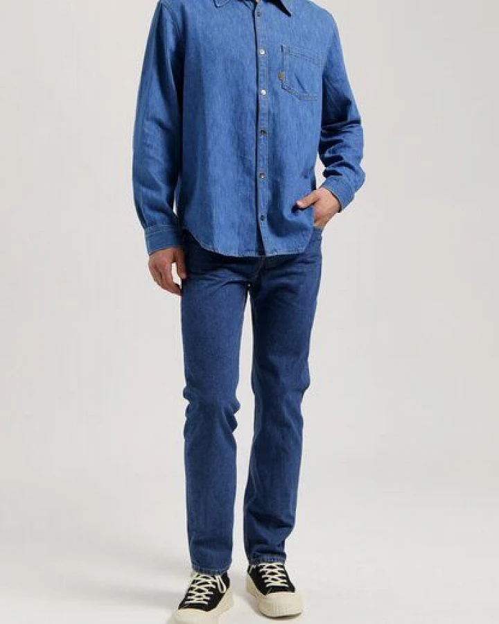 MUD Jeans Herren Jeans Straight Leg "John - Medium Stone"