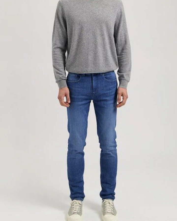 MUD Jeans Herren Jeans Slim Fit "Rick - Authentic Indigo"