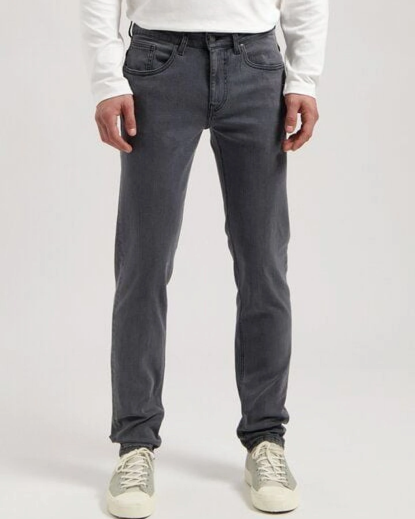 MUD Jeans Herren Jeans Tapered "Dunn - 03 Grey" – Ansicht 4