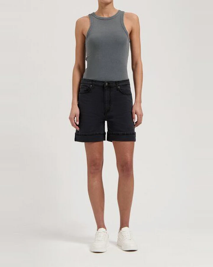 MUD Jeans Damen Shorts "Luna - Black Vintage"