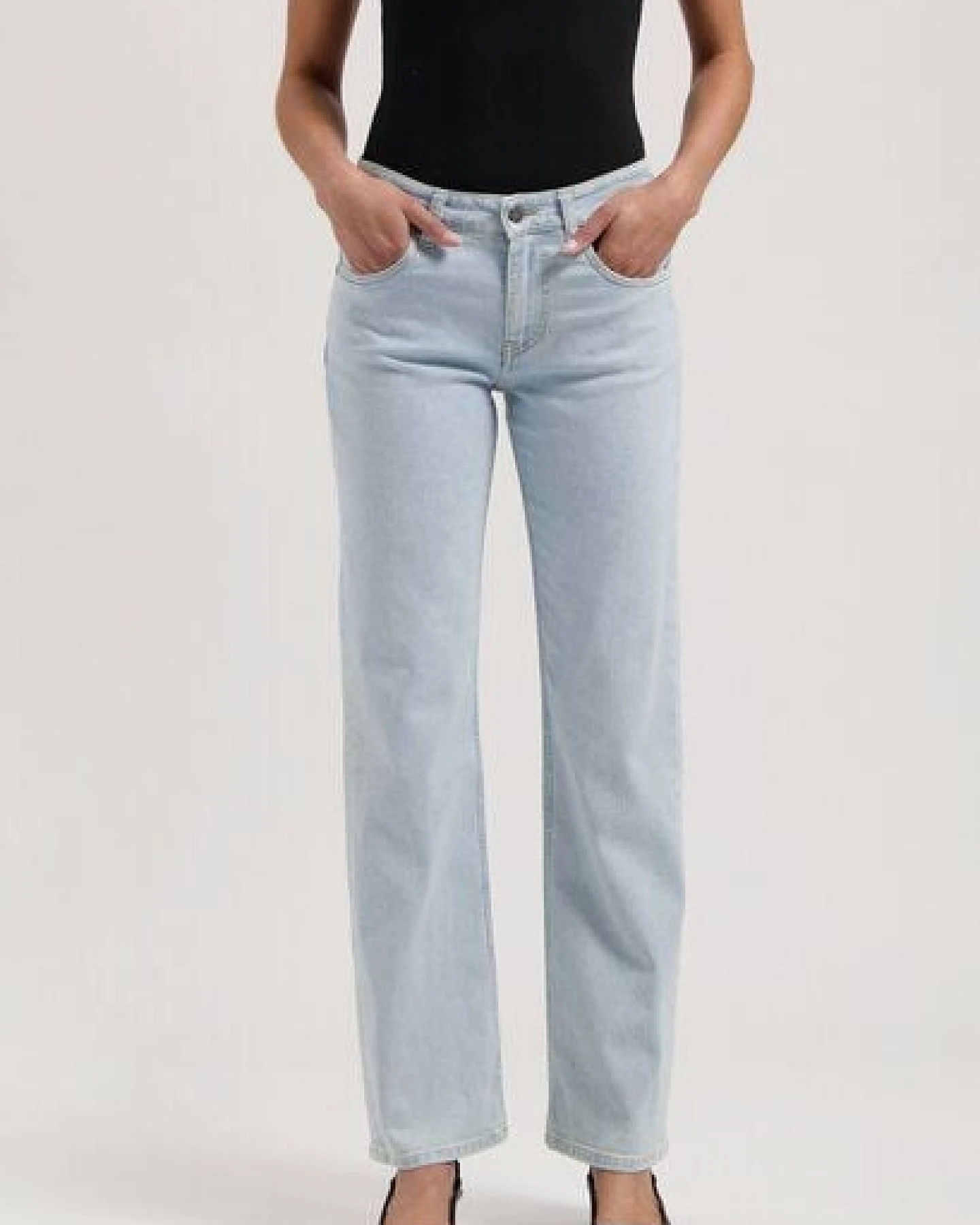 MUD Jeans Damen Jeans Straight Leg "Carry - Light Stone" – Ansicht 4