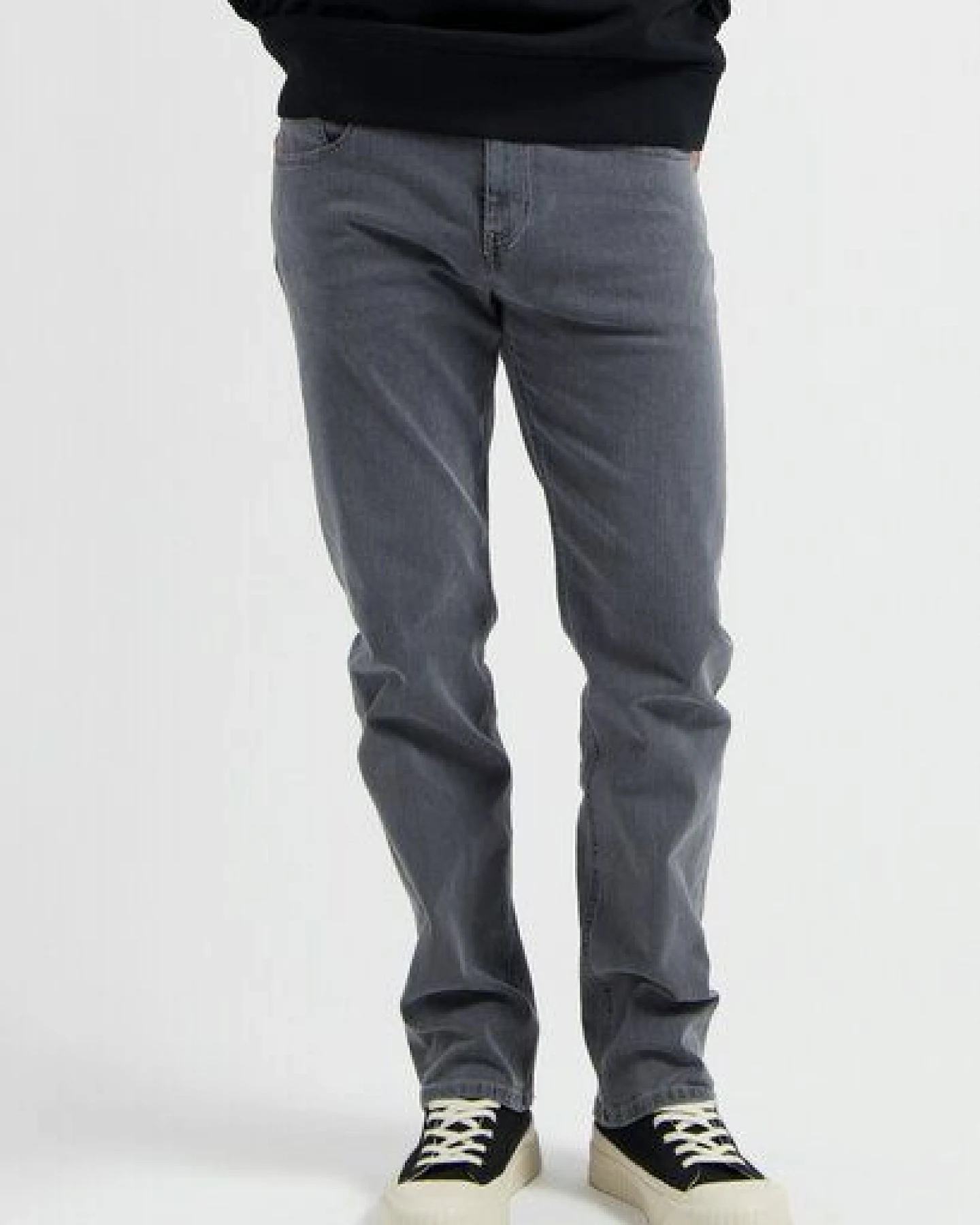 MUD Jeans Herren Jeans Straight Leg "Bryce - Light Grey" – Ansicht 4