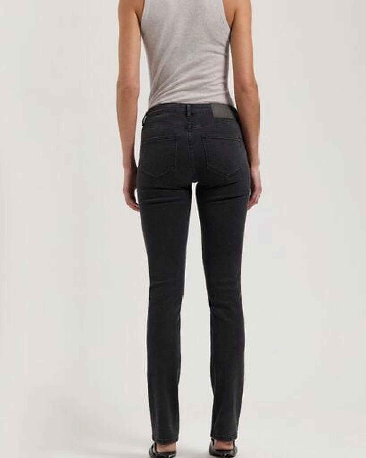 MUD Jeans Damen Jeans Slim Fit "Faye - Stone Black" – Ansicht 3