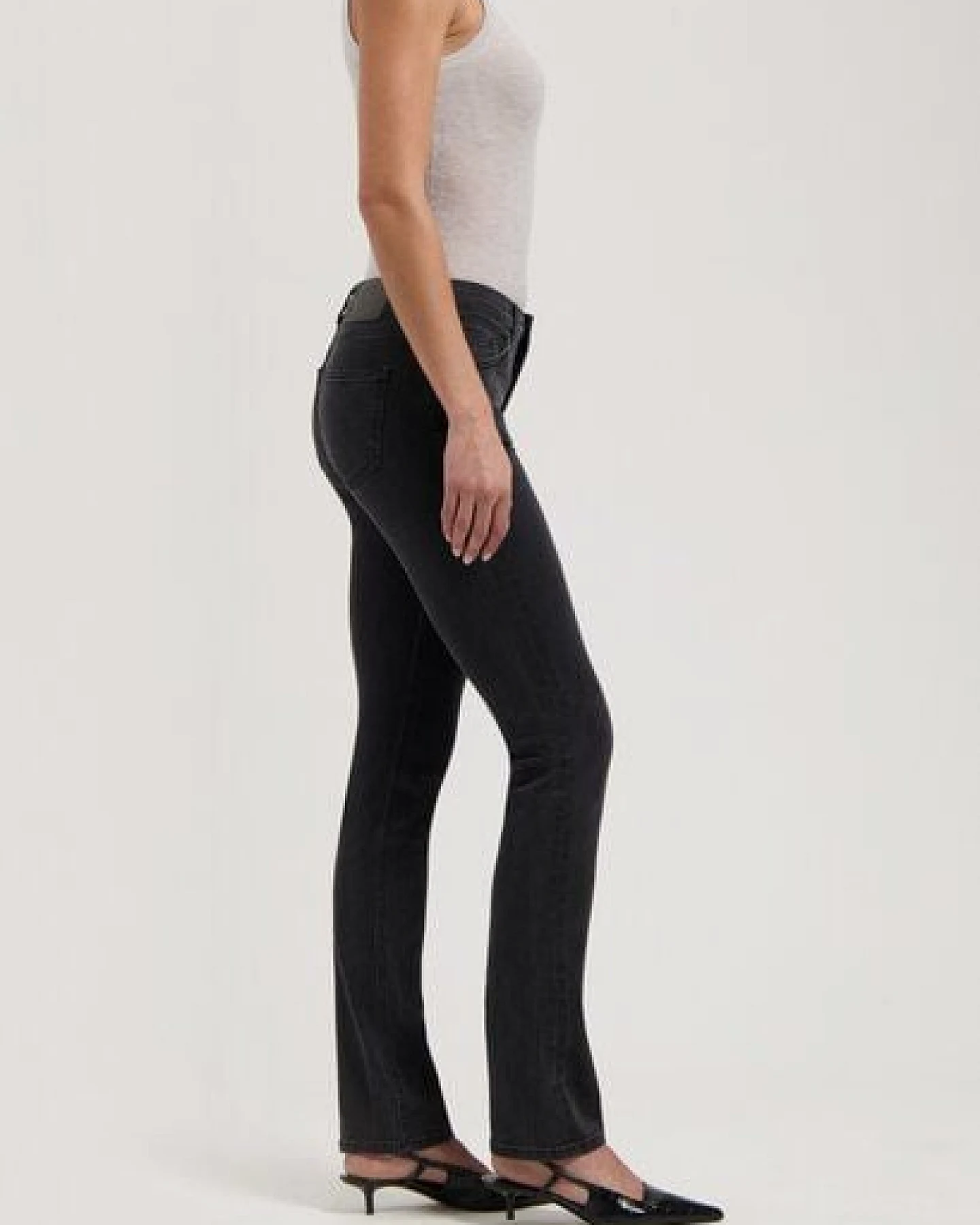 MUD Jeans Damen Jeans Slim Fit "Faye - Stone Black" – Ansicht 2