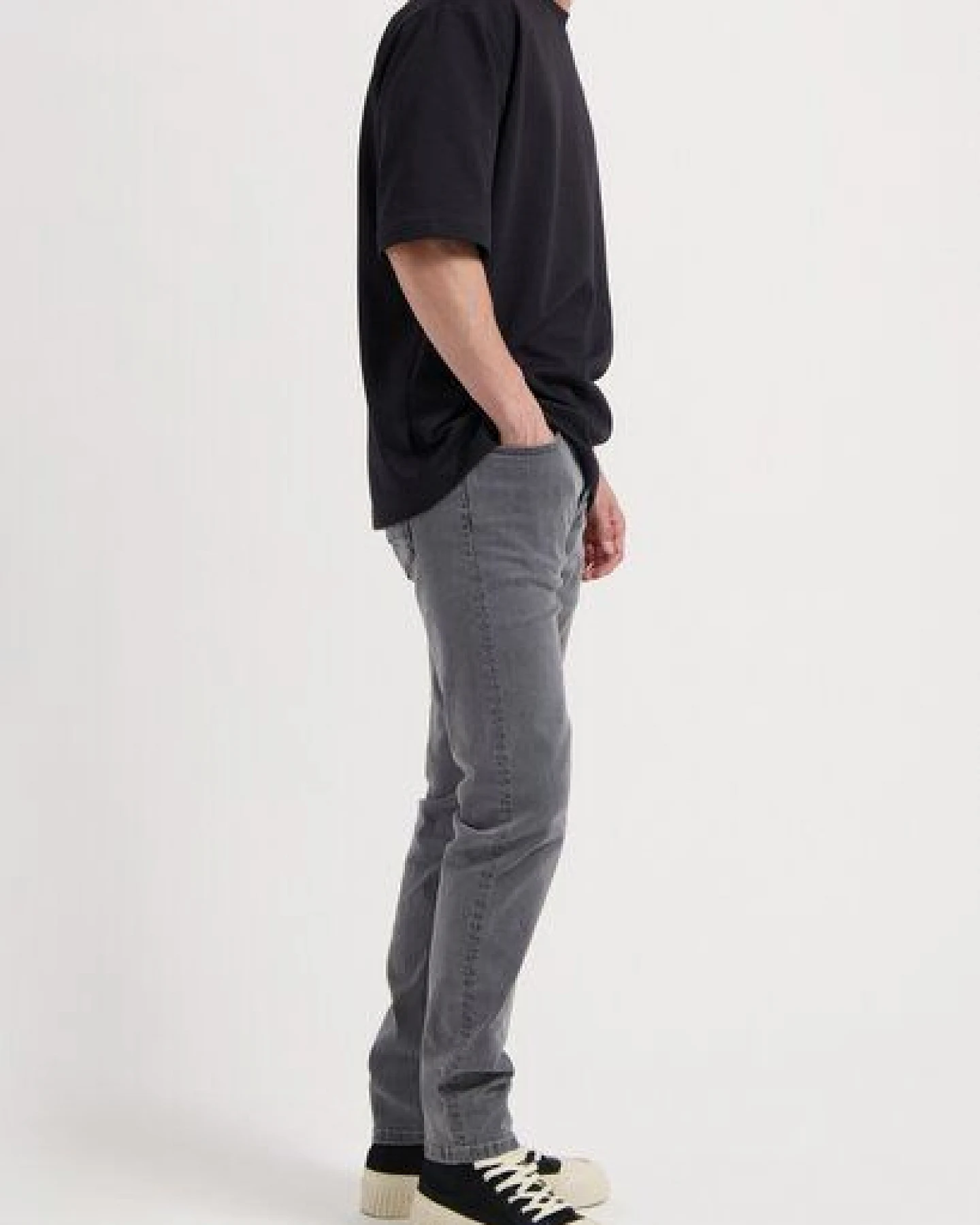 MUD Jeans Herren Jeans Slim Fit "Rick - Light Grey" – Ansicht 2