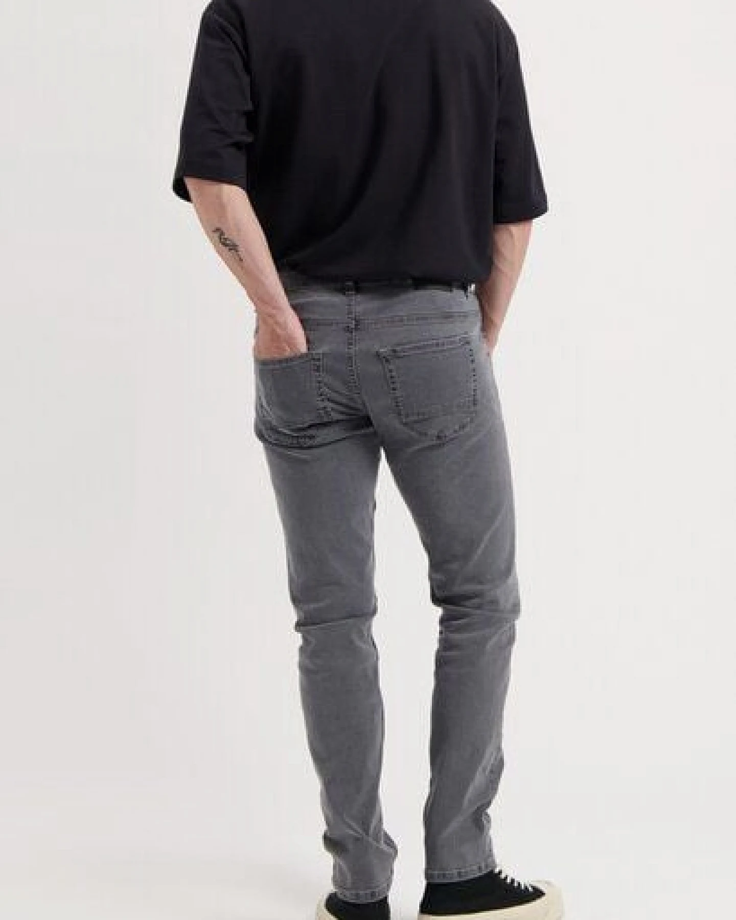MUD Jeans Herren Jeans Slim Fit "Rick - Light Grey" – Ansicht 3