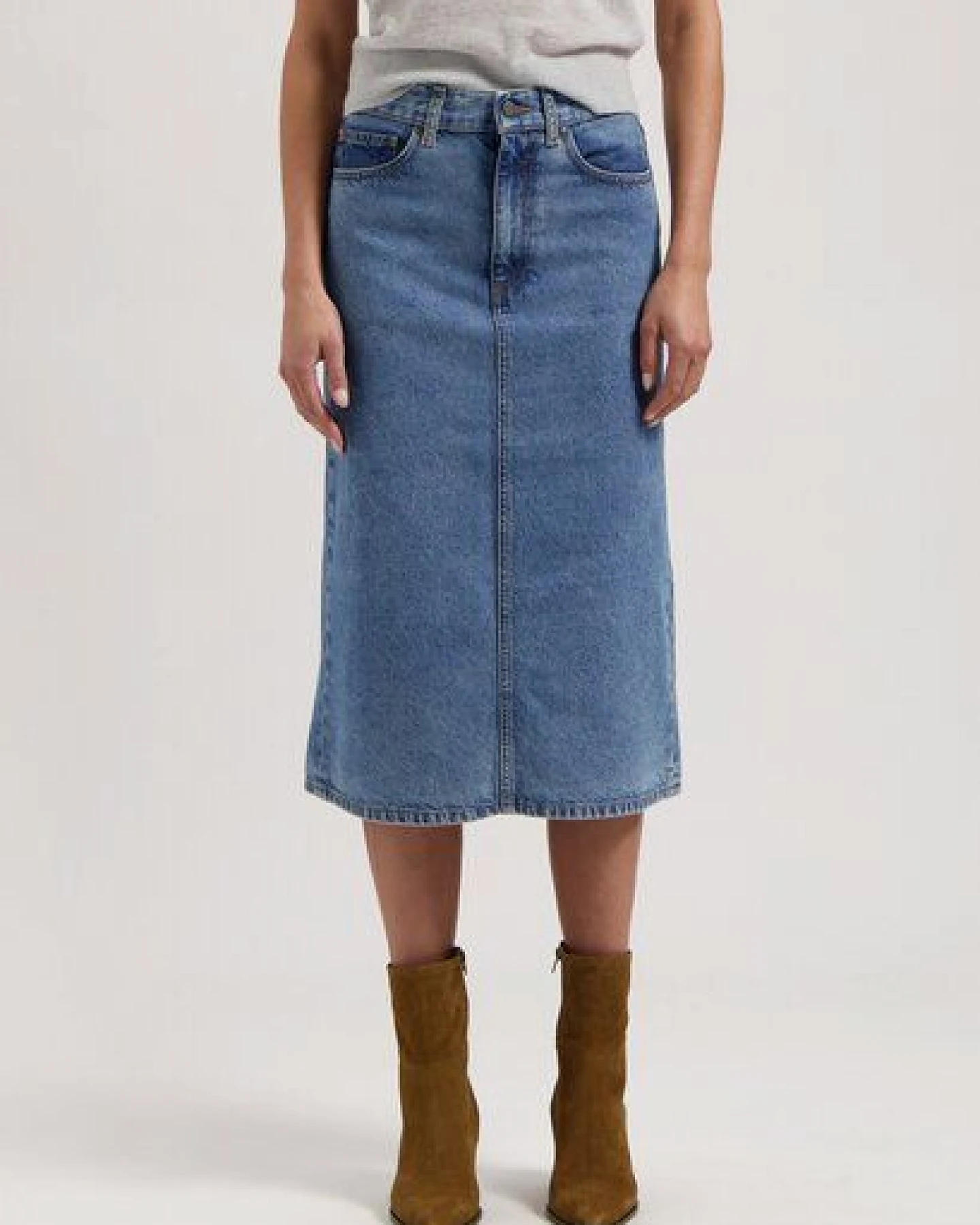 MUD Jeans Damen Rock "Gwen - Stone Vintage" – Ansicht 4