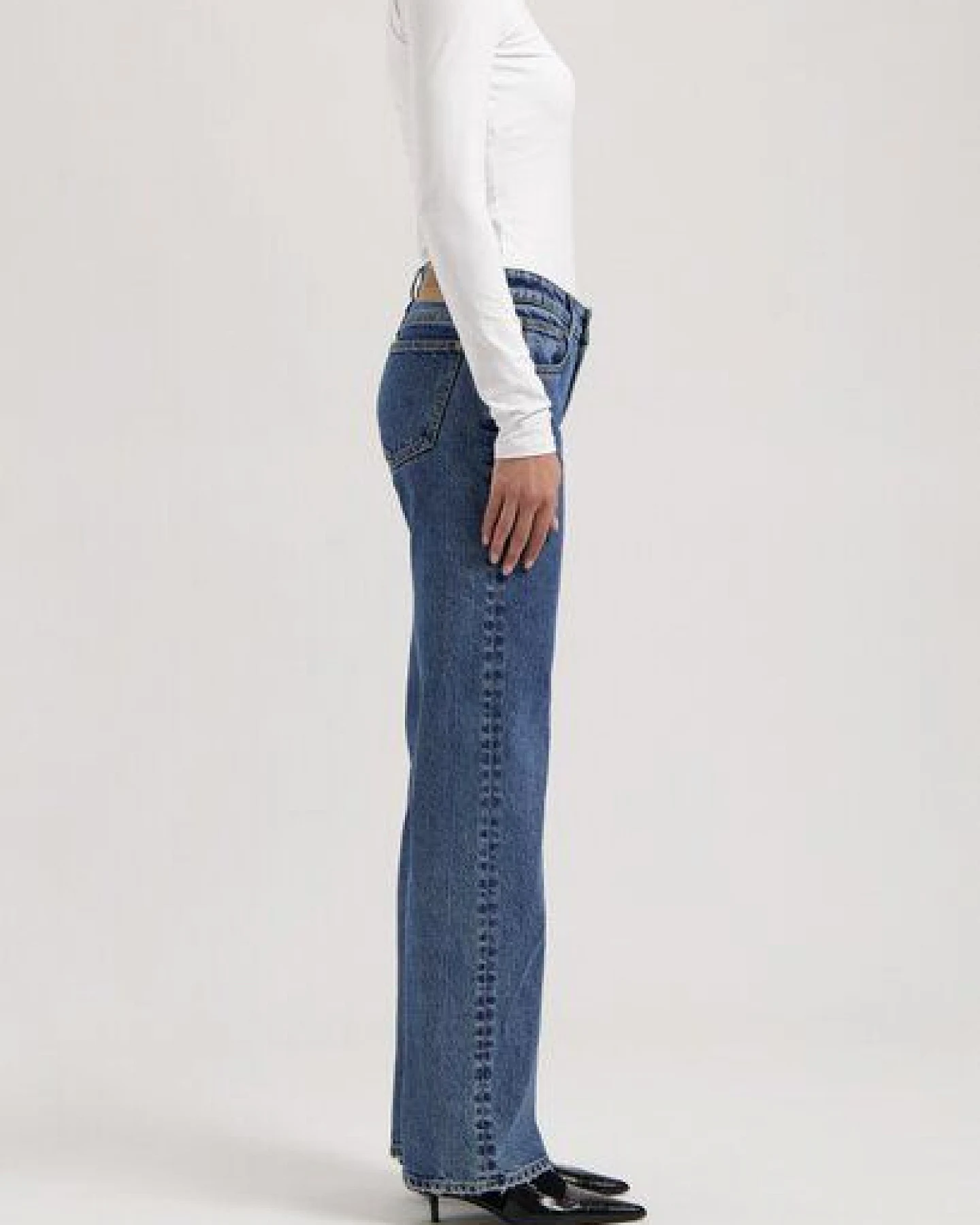 MUD Jeans Damen Jeans Straight Leg "Carry - Stone Vintage" – Ansicht 2