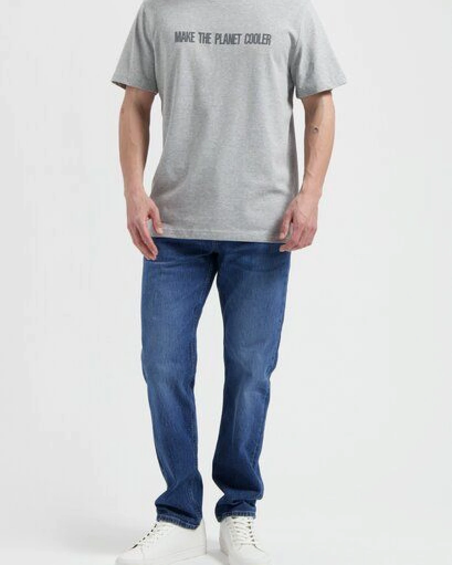 MUD Jeans Herren T-Shirt "Robin - Heather Grey" – Ansicht 2