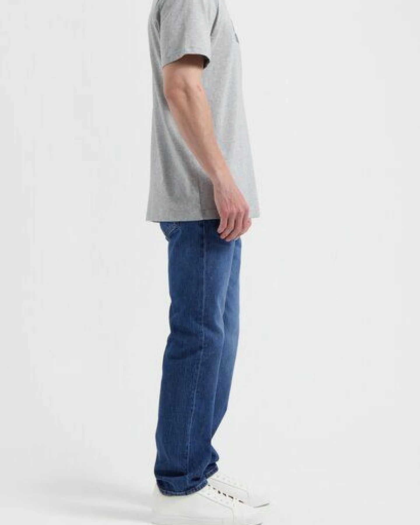 MUD Jeans Herren T-Shirt "Robin - Heather Grey" – Ansicht 3