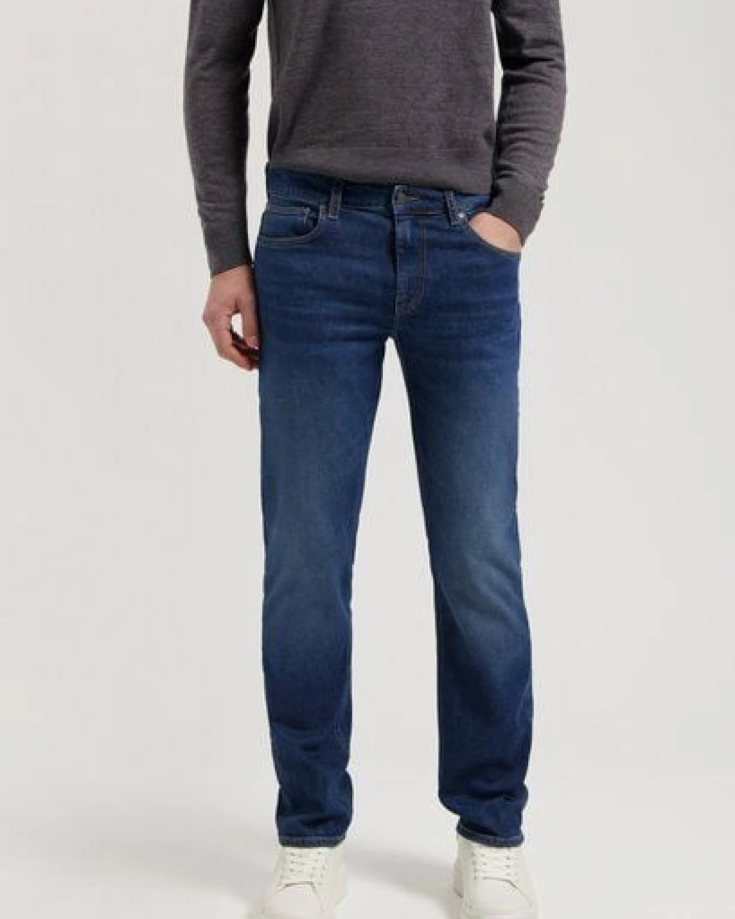 MUD Jeans Herren Jeans Straight Leg "Bryce - Rustic Blue" – Ansicht 4