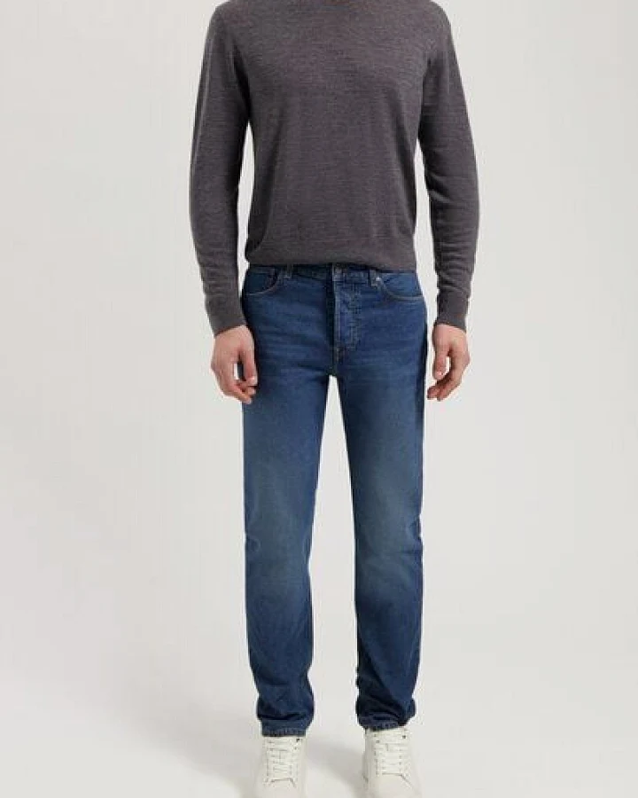 MUD Jeans Herren Jeans Straight Leg "John - Rustic Blue"