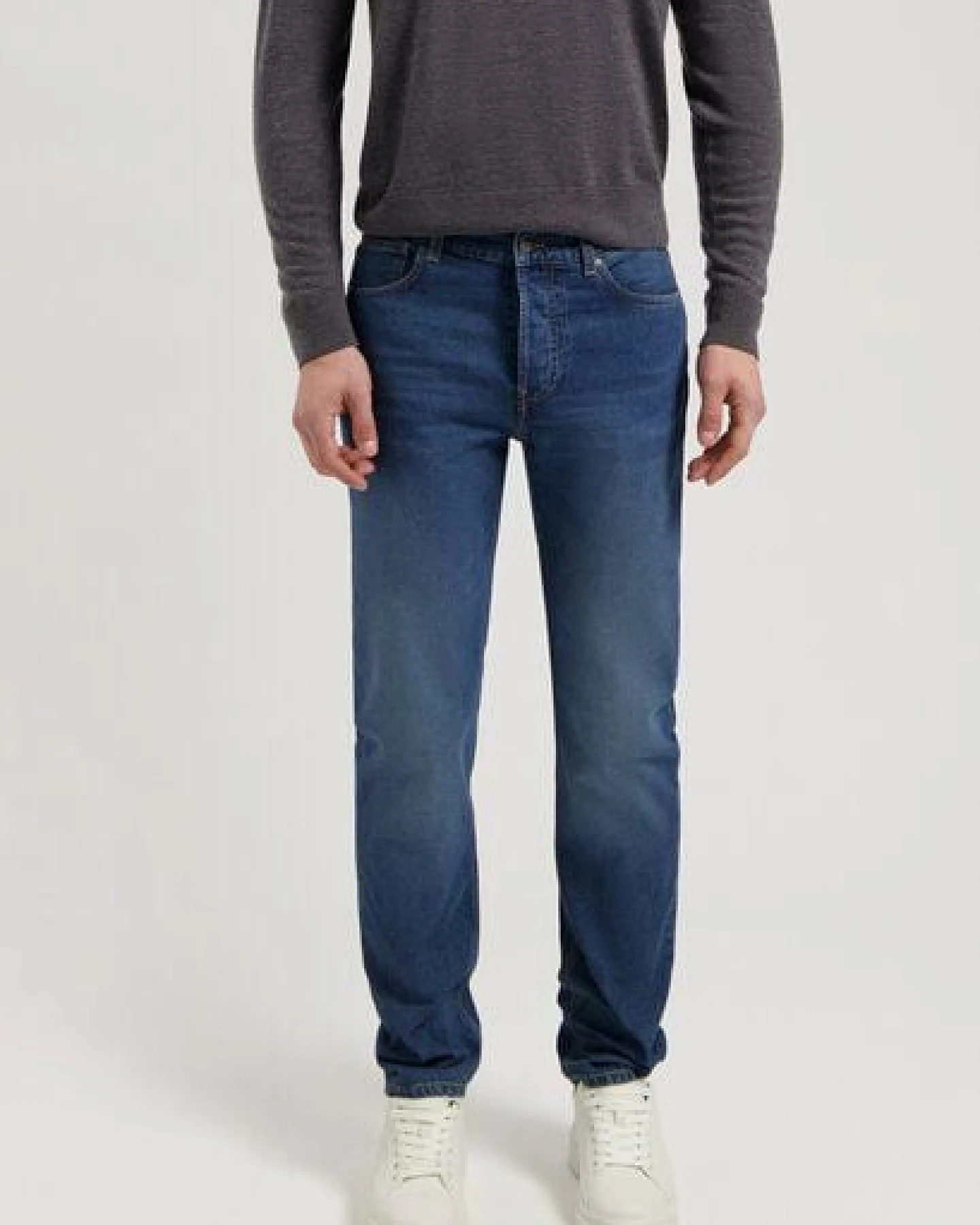 MUD Jeans Herren Jeans Straight Leg "John - Rustic Blue" – Ansicht 4
