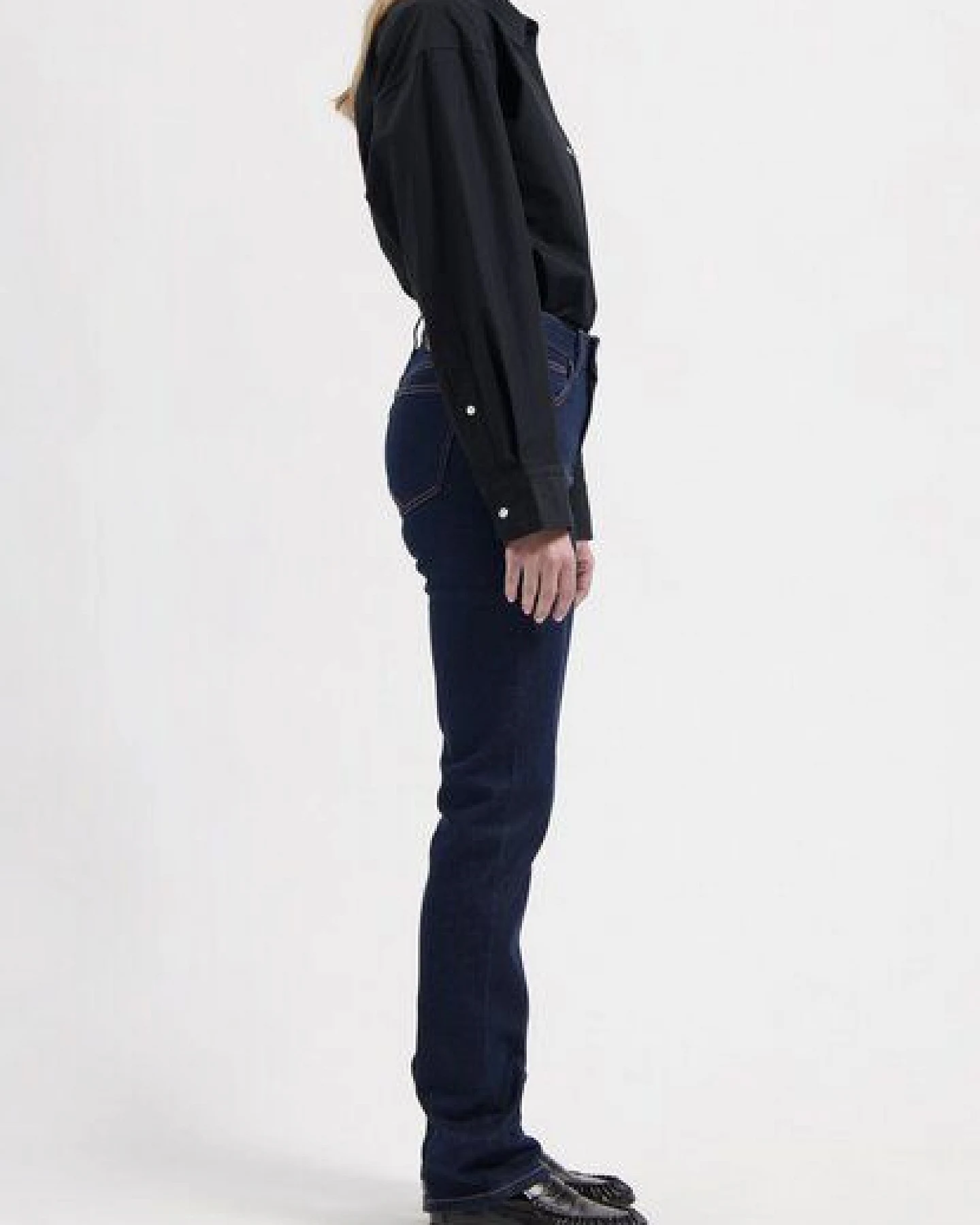 MUD Jeans Damen Jeans Slim Fit "Logan - Rinse" – Ansicht 2