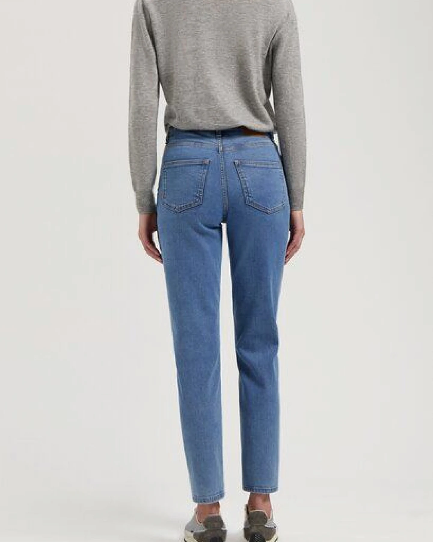 MUD Jeans Damen Jeans Tapered "Mams - Stone Vintage" – Ansicht 3