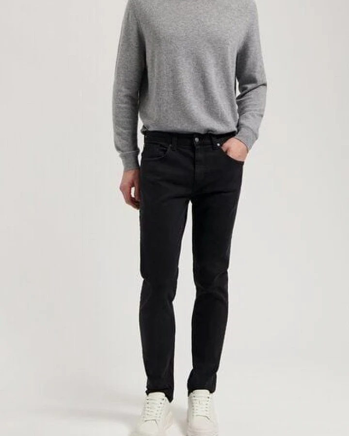 MUD Jeans Herren Jeans Slim Fit "Rick - Stone Black"