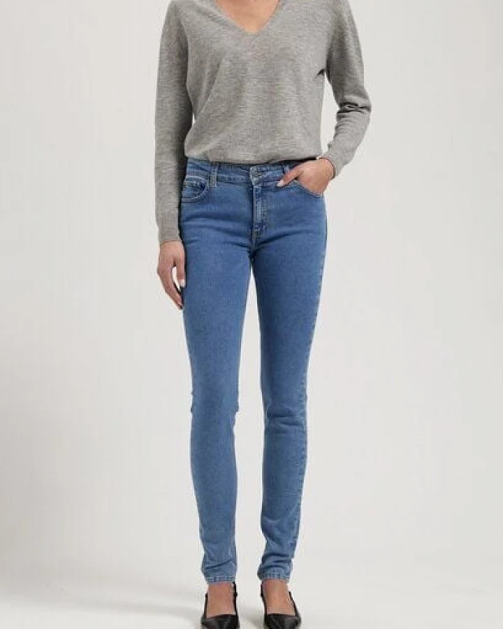 MUD Jeans Damen Jeans Skinny Fit "Skyler - Stone Vintage"
