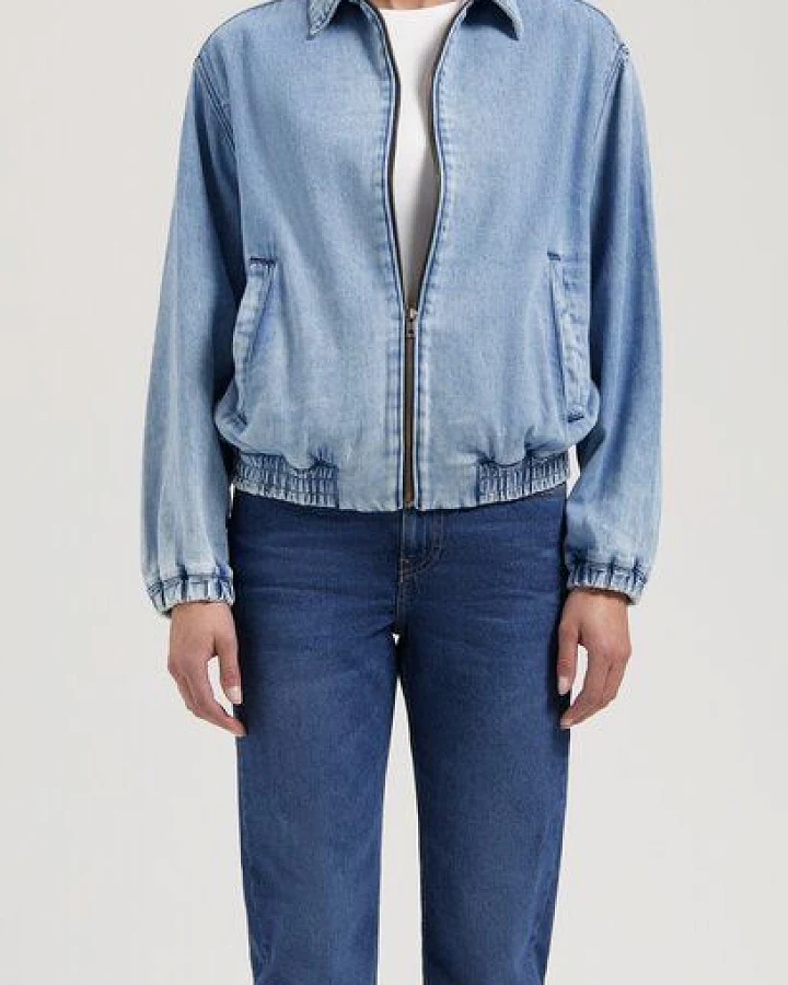 MUD Jeans Damen Jacke "Sue - Stone Vintage"