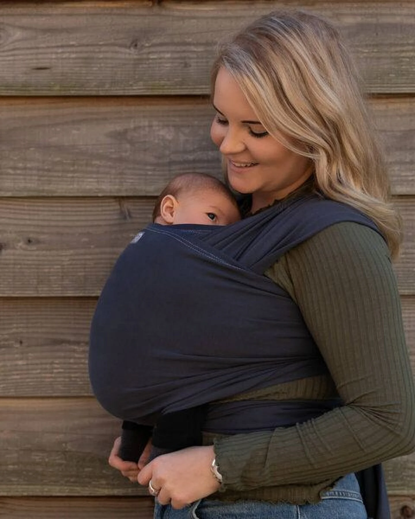 Hoppediz Babytragetuch - Elastisches Tragetuch – Ansicht 2