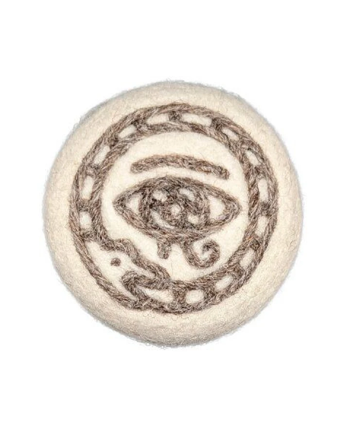 Wooliie Handgefertigter Ball aus 100 % naturbelassener Schurwolle – Ouroboros
