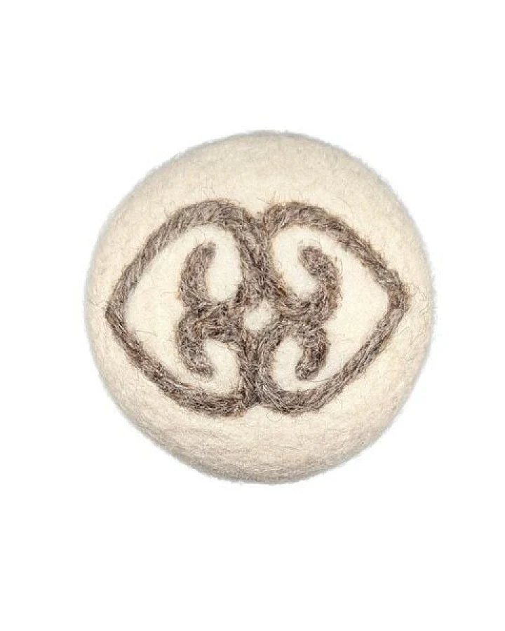 Wooliie Handgefertigter Ball aus 100 % naturbelassener Schurwolle – Dwennimmen