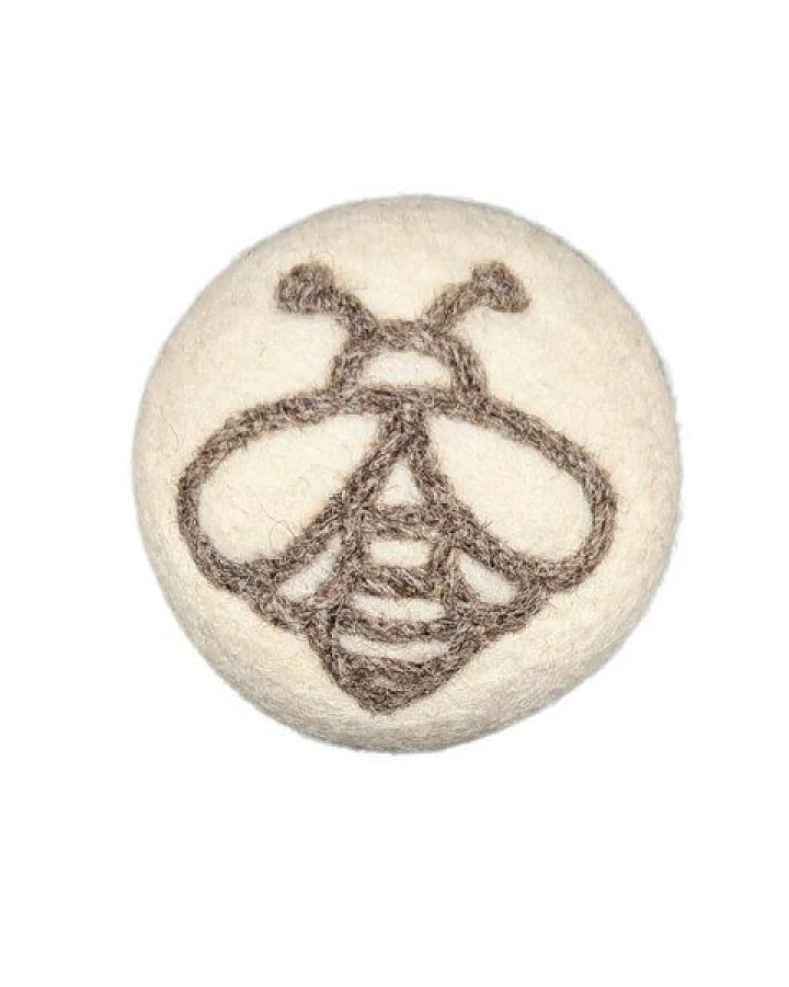 Wooliie Handgefertigter Ball aus 100 % naturbelassener Schurwolle – Bee