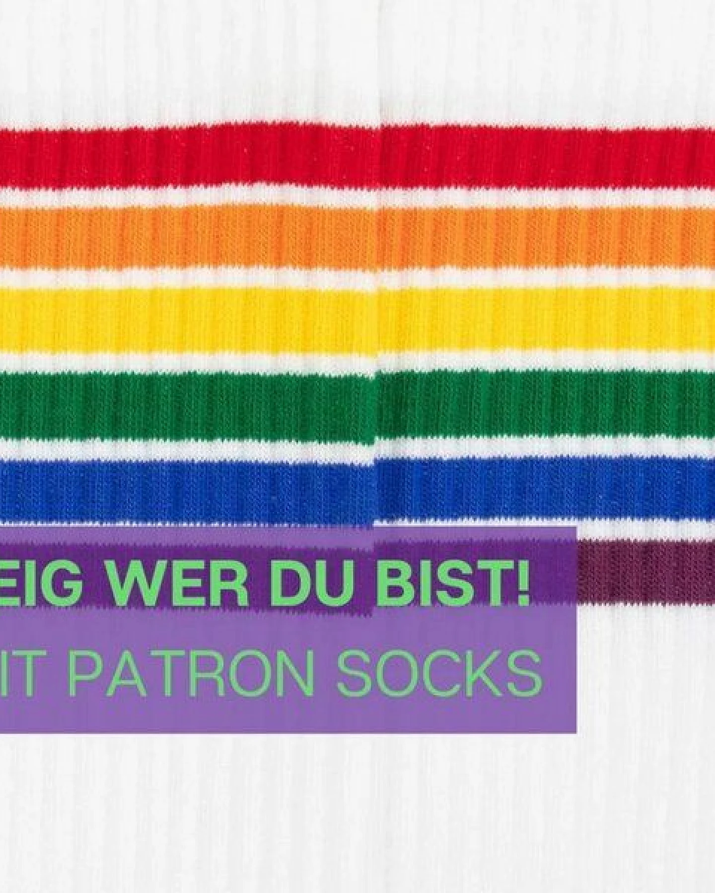 Patron Crew Socks PRIDE STRIPES – Ansicht 3