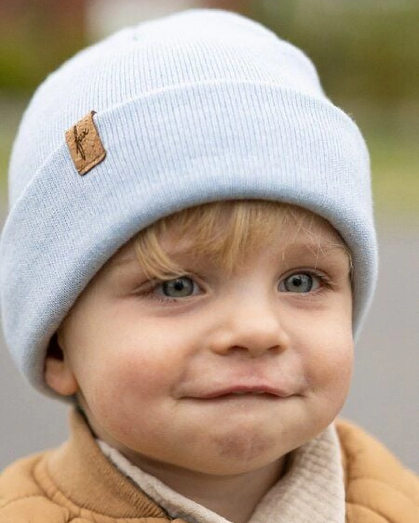FUXBAU Kinder Merino Kork Beanie – Ansicht 3