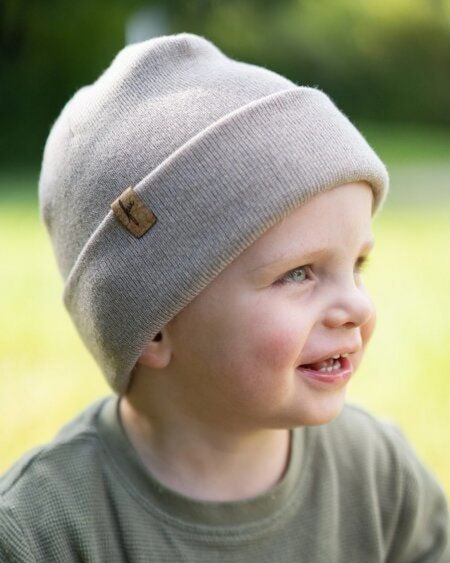 FUXBAU Kinder Merino Kork Beanie – Ansicht 3
