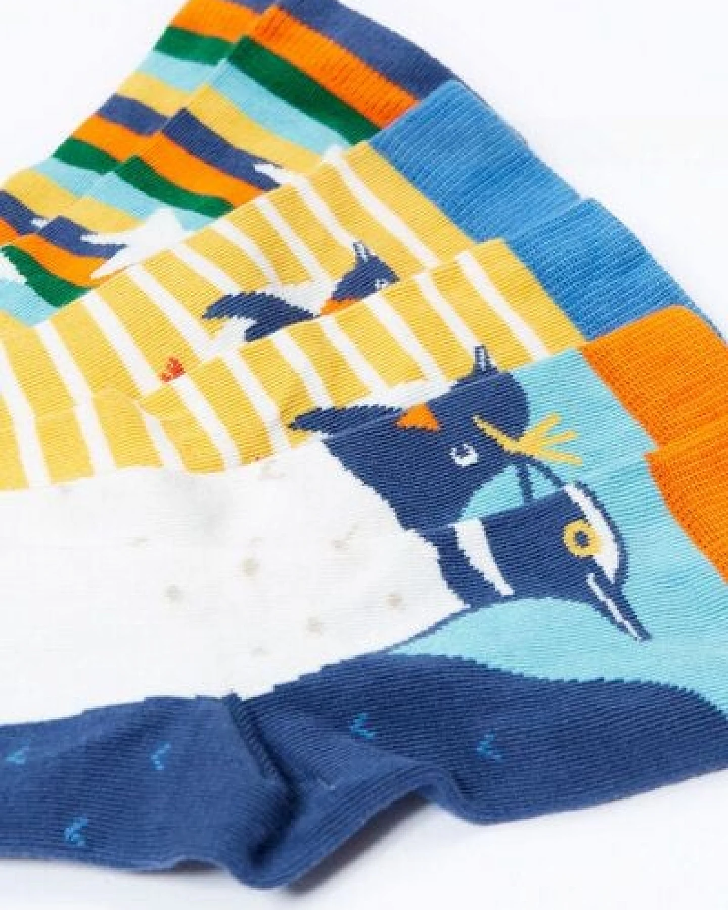 Frugi Kindersocken in Dreierpack mit Pinguine – Ansicht 4