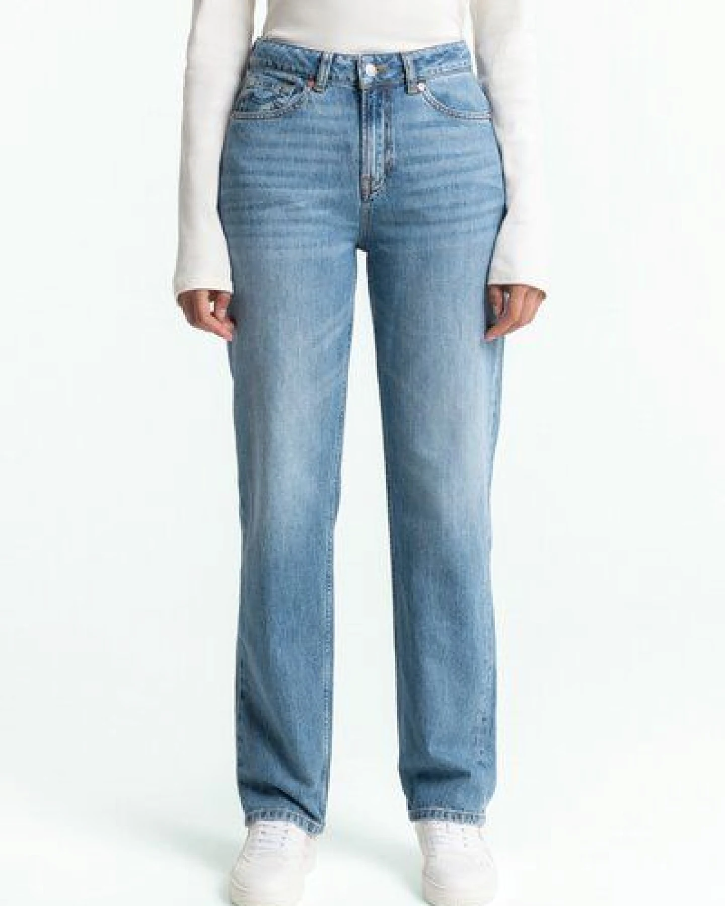 Kings Of Indigo Jeans INOE Straight Fit Atria Mid Used – Ansicht 2