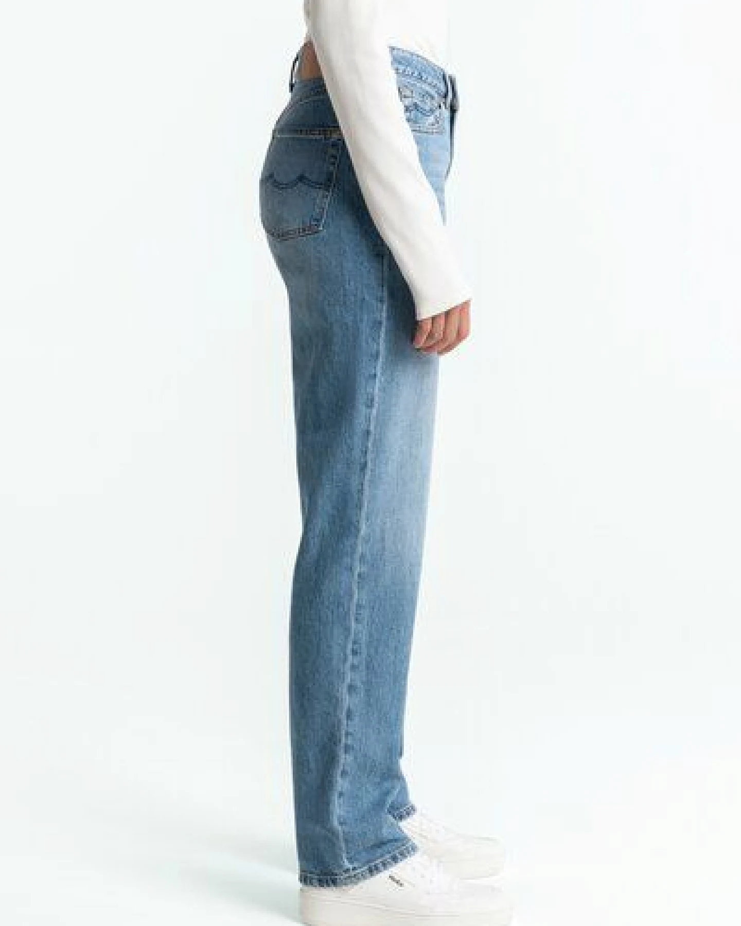 Kings Of Indigo Jeans INOE Straight Fit Atria Mid Used – Ansicht 3