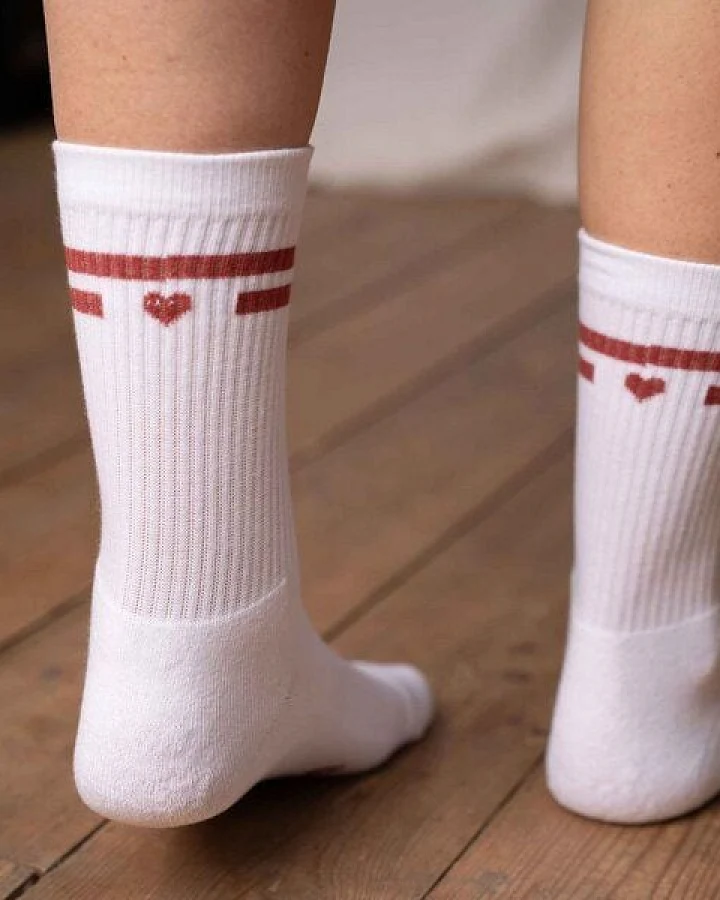 Vresh Clothing Vresh Verliebt - Tennis Socken aus Biobaumwoll-Mix