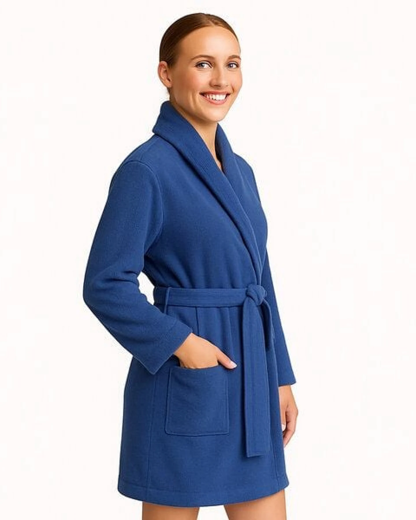 Dosanteks Damen Bademantel aus Bio-Baumwolle – weich, hautfreundlich & haltbar – Ansicht 4