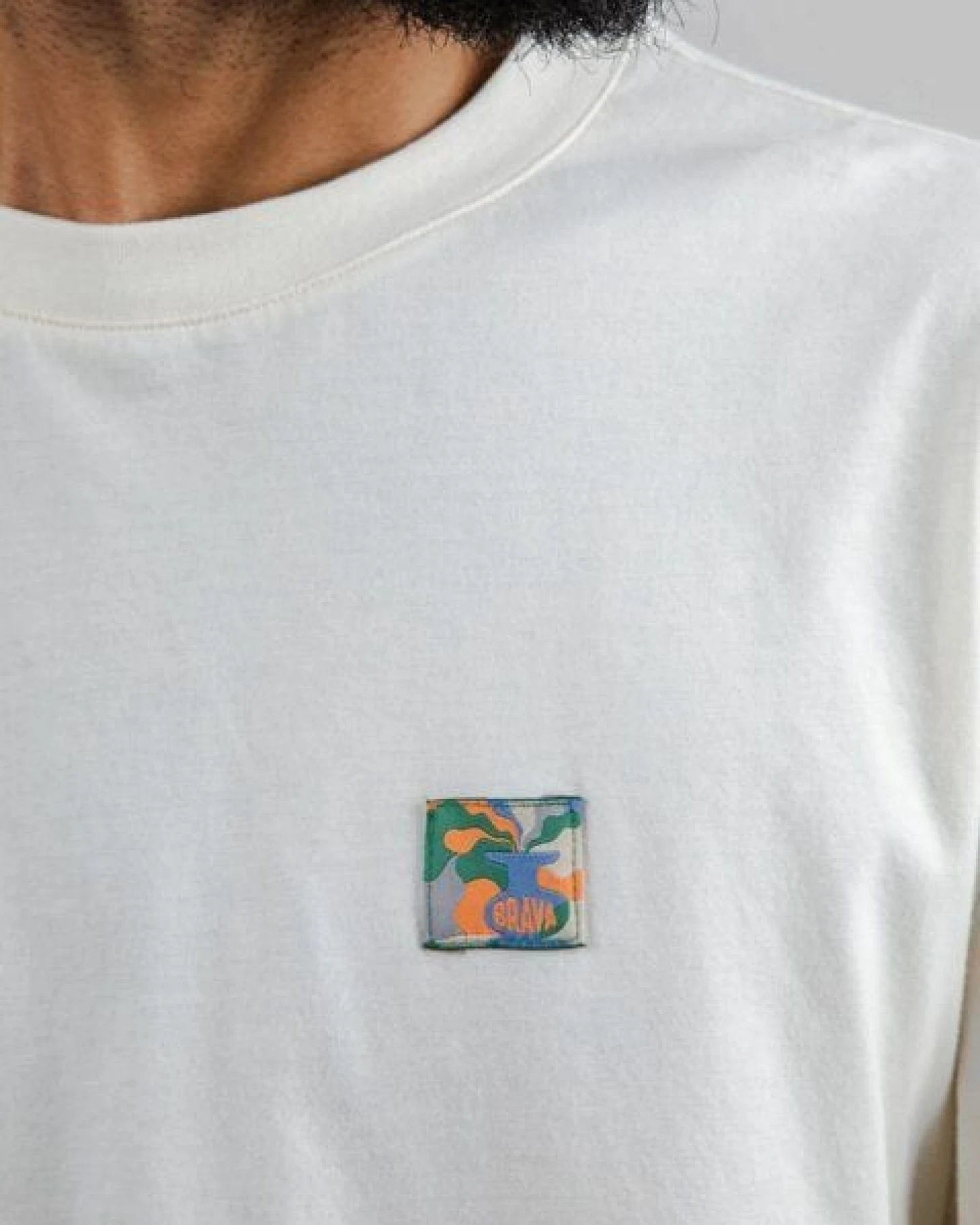 Brava Fabrics Sobremesa Langarmshirt Ecru – Ansicht 4