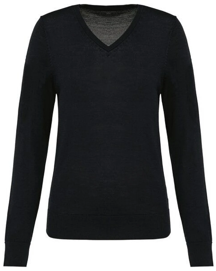 Greenspired Merino-Damenpullover mit V-Ausschnitt 220g/m²